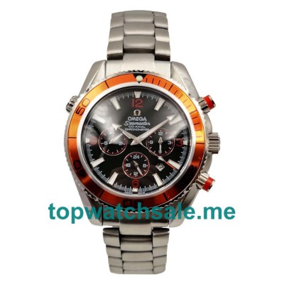 UK Best Quality Omega Seamaster Planet Ocean 2218.50.00 Replica Watches With Black Dials For Men