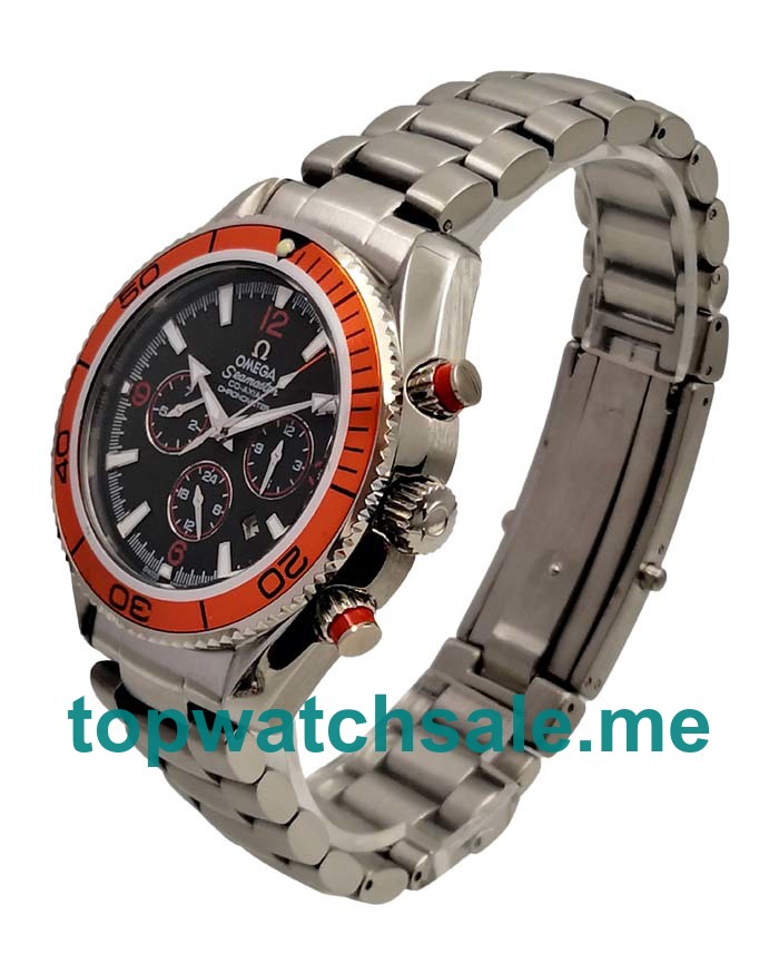 UK Best Quality Omega Seamaster Planet Ocean 2218.50.00 Replica Watches With Black Dials For Men