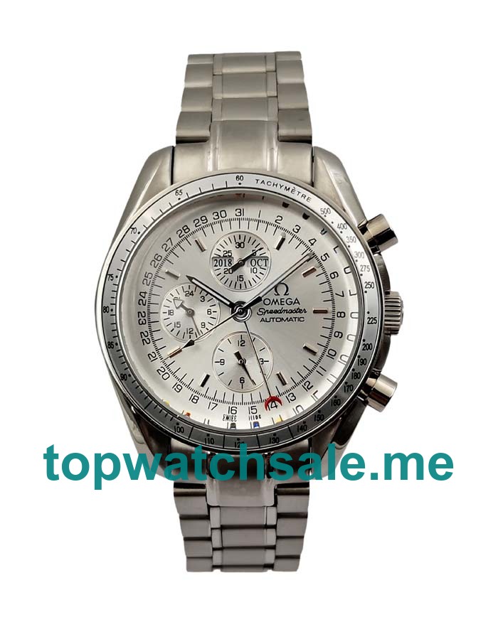 UK Cheap Omega Speedmaster 3523.50 Fake Watches With Silver Dials For Sale