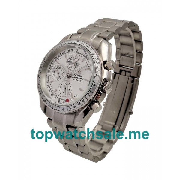 UK Cheap Omega Speedmaster 3523.50 Fake Watches With Silver Dials For Sale