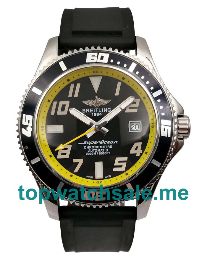 UK Swiss Replica Breitling Superocean A1736402 Watches With Black Dials For Men