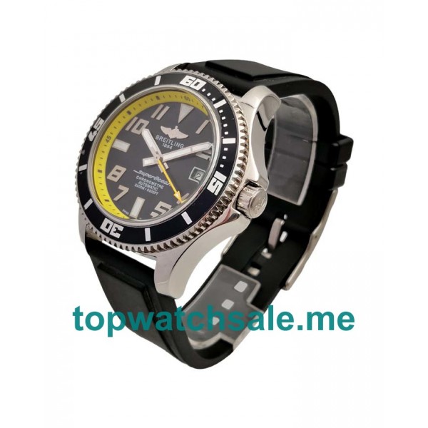 UK Swiss Replica Breitling Superocean A1736402 Watches With Black Dials For Men