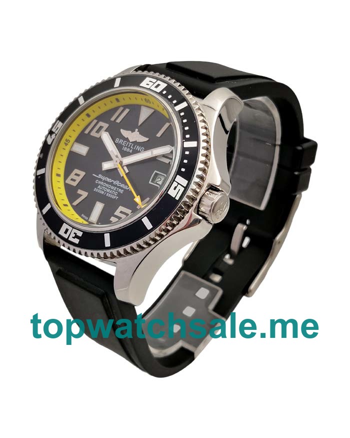 UK Swiss Replica Breitling Superocean A1736402 Watches With Black Dials For Men