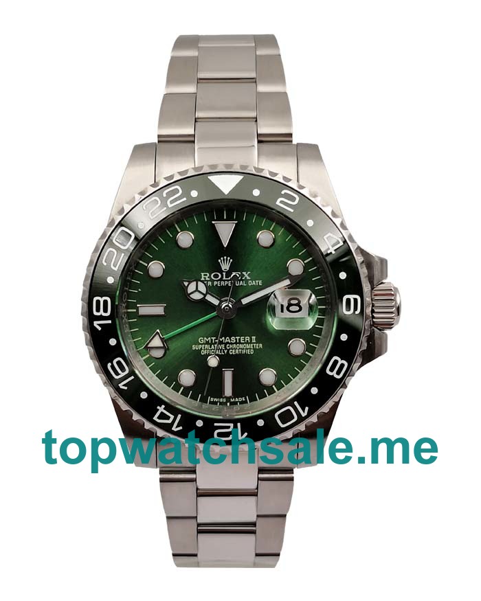 UK Best 1:1 Rolex GMT-Master II 116710 LN Fake Watches With Green Dials For Sale