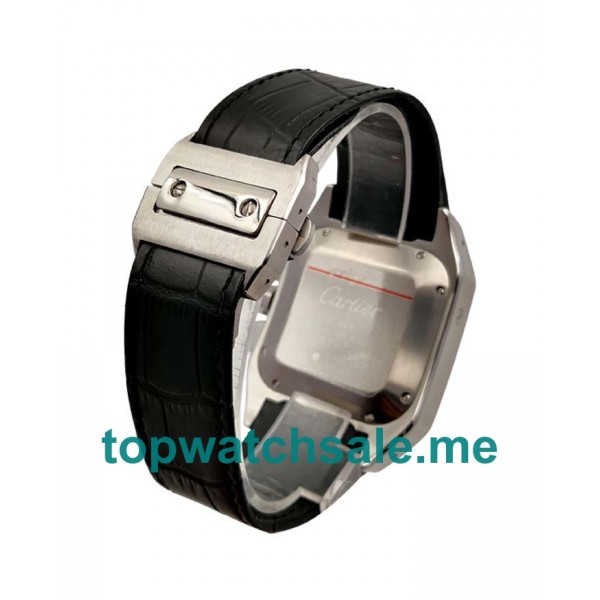 UK Cheap Cartier Santos 100 W20090X8 Replica Watches With Silver Dials For Sale