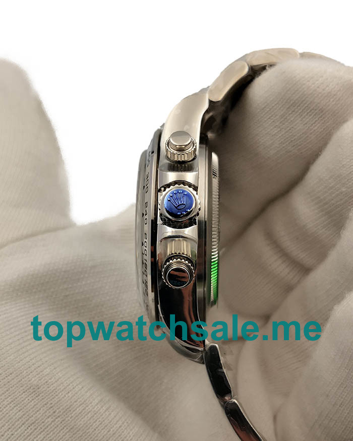 UK 40 MM Swiss Made Rolex Daytona 116509 Fake Watches With Black Dials Online