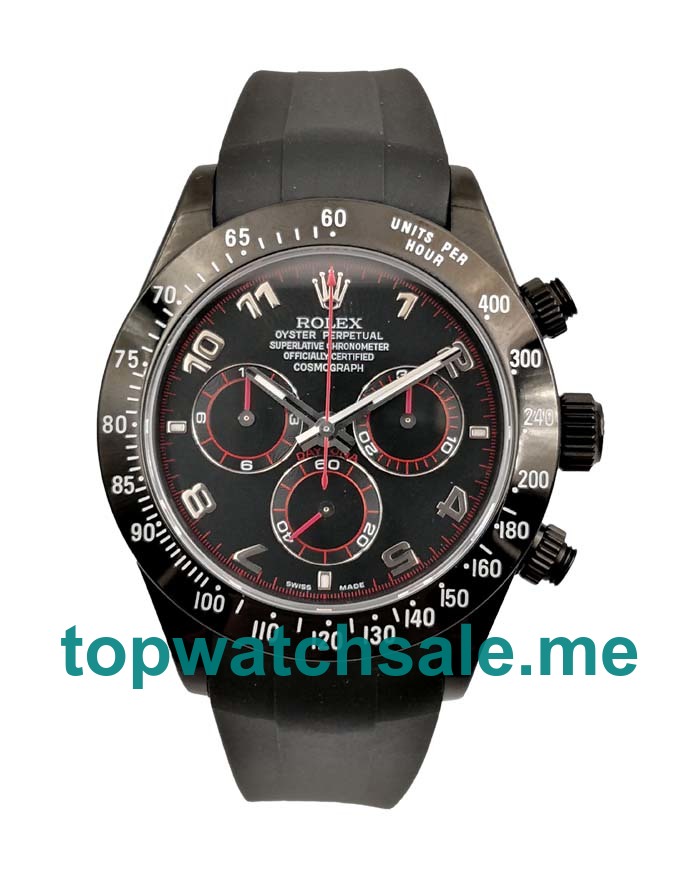 AAA Quality Rolex Daytona 116509 Replica Watches With Black Dials For Men