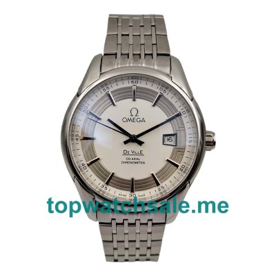 UK AAA Quality Omega De Ville 431.30.41.21.02.001 Replica Watches With Silver Dials For Men