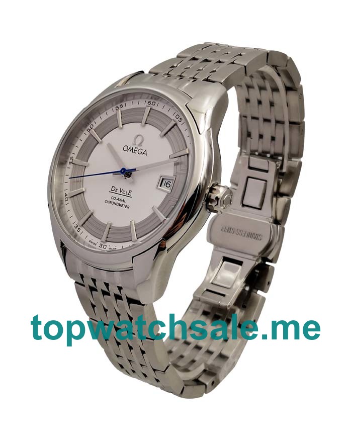 UK AAA Quality Omega De Ville 431.30.41.21.02.001 Replica Watches With Silver Dials For Men