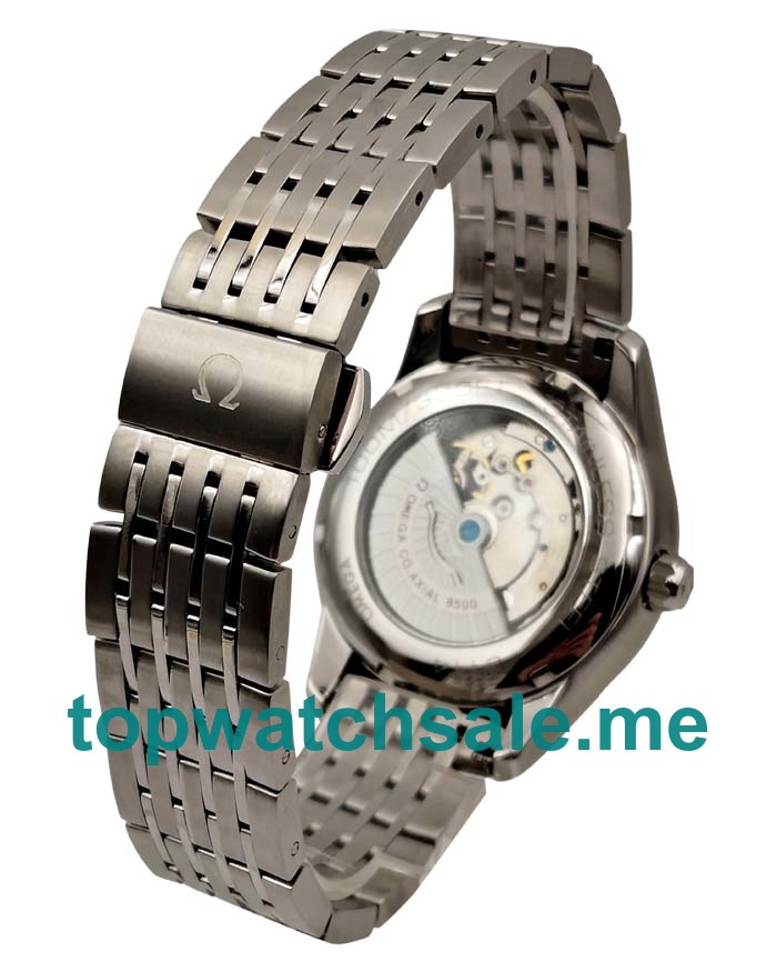 UK AAA Quality Omega De Ville 431.30.41.21.02.001 Replica Watches With Silver Dials For Men