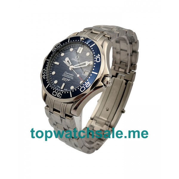 UK Best 1:1 Fake Omega Seamaster Diver 300 M 2537.80.00 With Blue Dials For Men