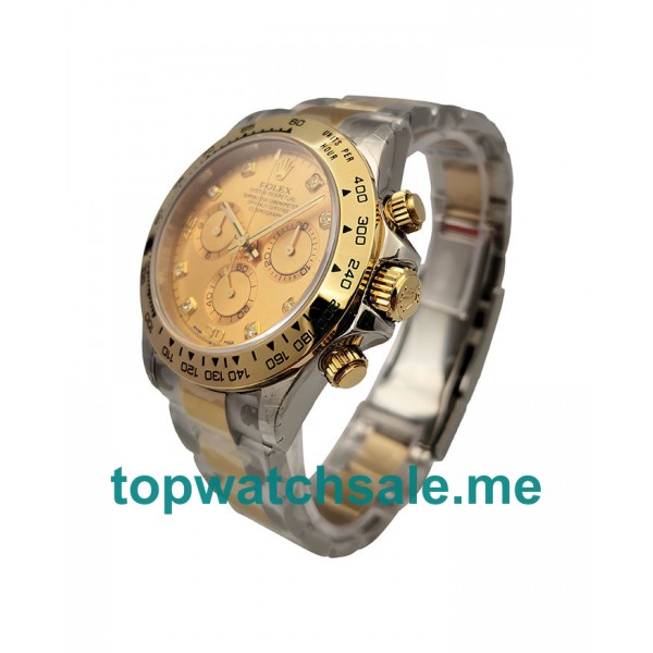 UK Siwss Made Rolex Daytona 116503 Replica Watches With Champagne Dials For Sale