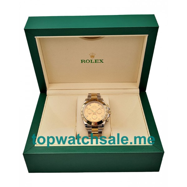 UK Siwss Made Rolex Daytona 116503 Replica Watches With Champagne Dials For Sale