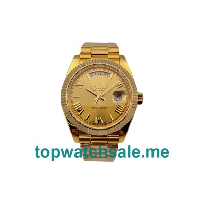 UK Best Quality Rolex Day-Date 228238 Replica Watches With Champagne Dials For Sale