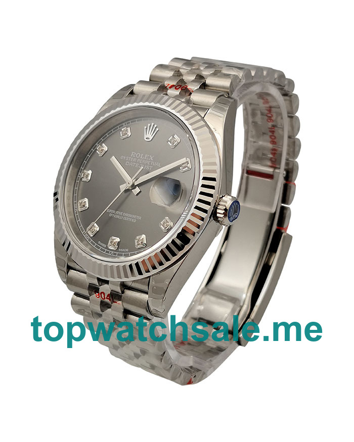 UK Best Quality Rolex Datejust 126334 Replica Watches With Anthracite Dials For Men