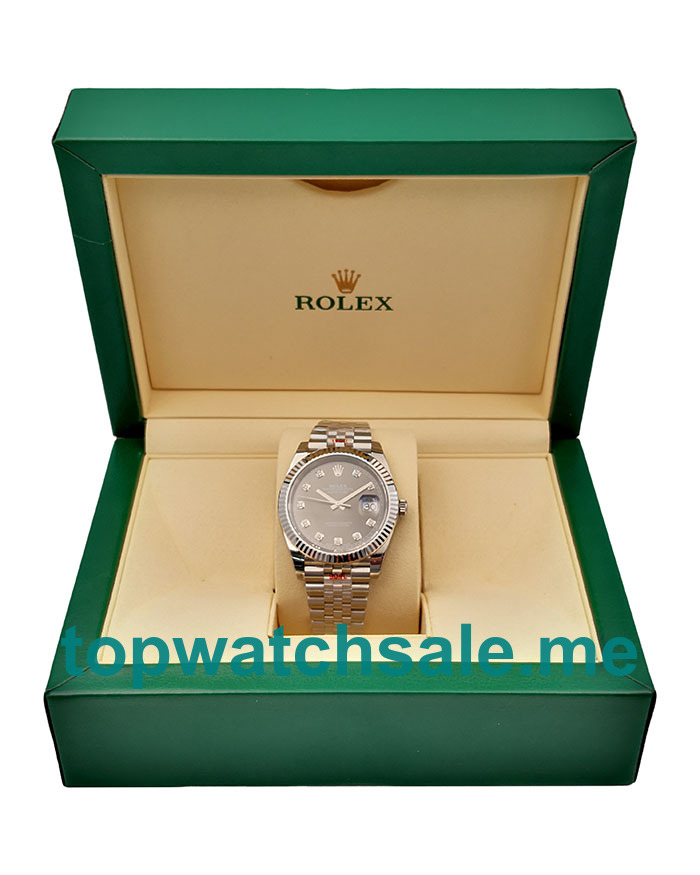 UK Best Quality Rolex Datejust 126334 Replica Watches With Anthracite Dials For Men