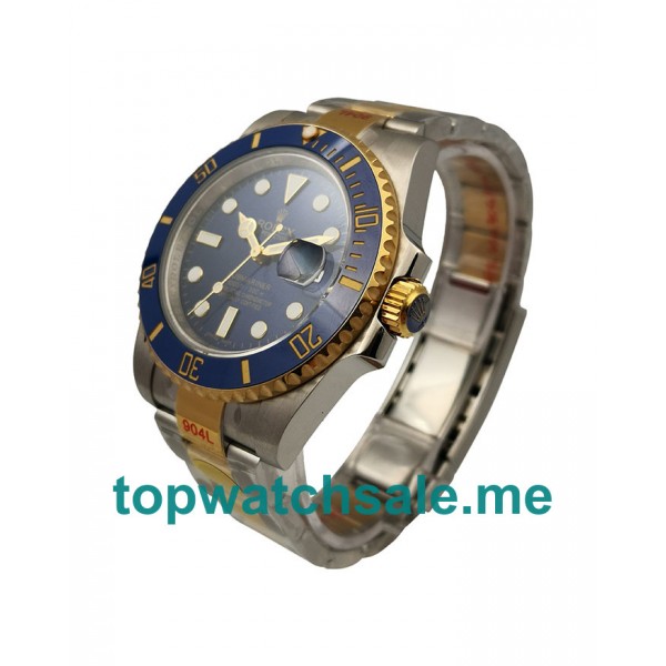 UK Best Quality Rolex Submariner 116613 LB JF Replica Watches With Blue Dials For Men