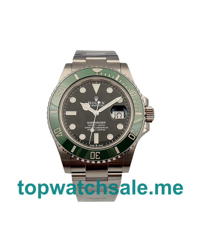 UK 41 MM Cheap Rolex Submariner 126610LV Replica Watches With Black Dials For Sale