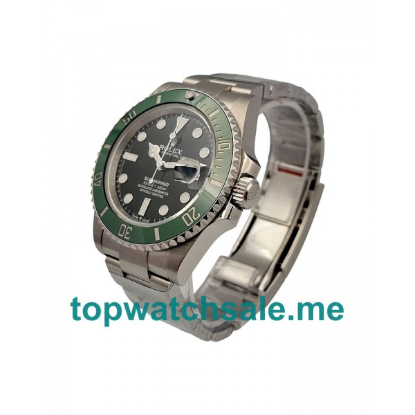 UK 41 MM Cheap Rolex Submariner 126610LV Replica Watches With Black Dials For Sale