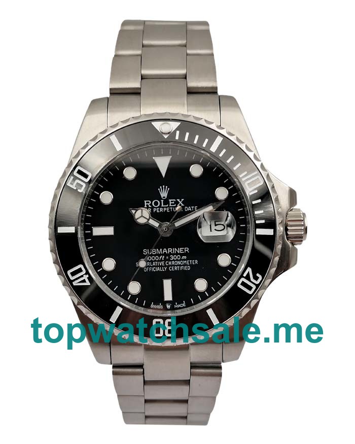 UK Cheap Rolex Submariner 116610 LN Replica Watches With Black Dials For Men