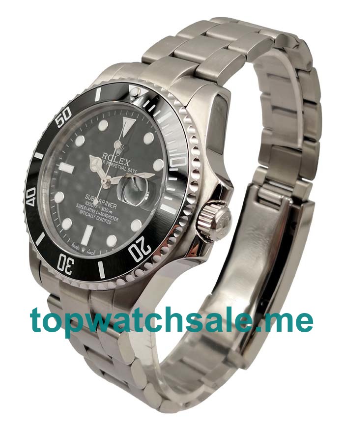 UK Cheap Rolex Submariner 116610 LN Replica Watches With Black Dials For Men
