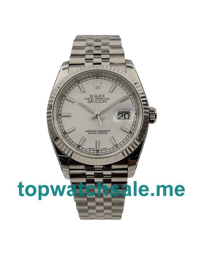 UK Best Quality Rolex Datejust 116234 Replica Watches With Silver Dials For Sale