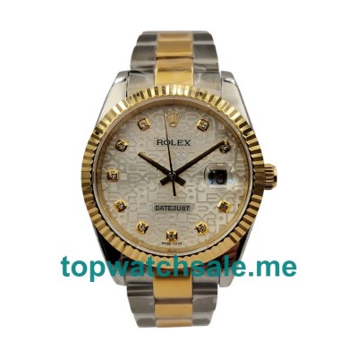 UK Best 1:1 Rolex Datejust 116233 Fake Watches With Silver Dials For Sale