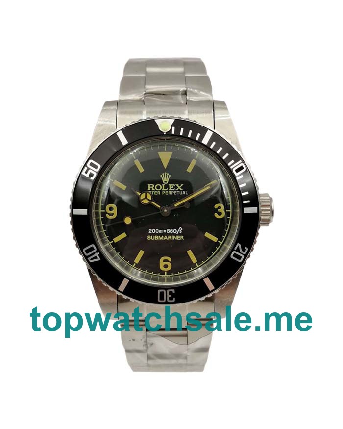 UK Best 1:1 Rolex Submariner 5513 Replica Watches With Black Dials For Men