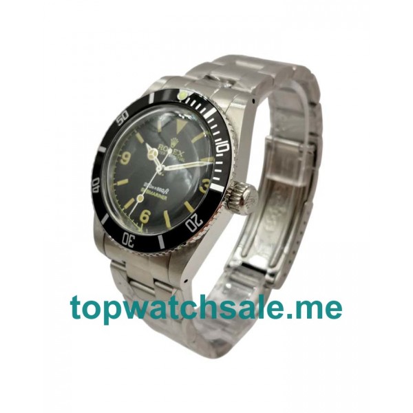 UK Best 1:1 Rolex Submariner 5513 Replica Watches With Black Dials For Men