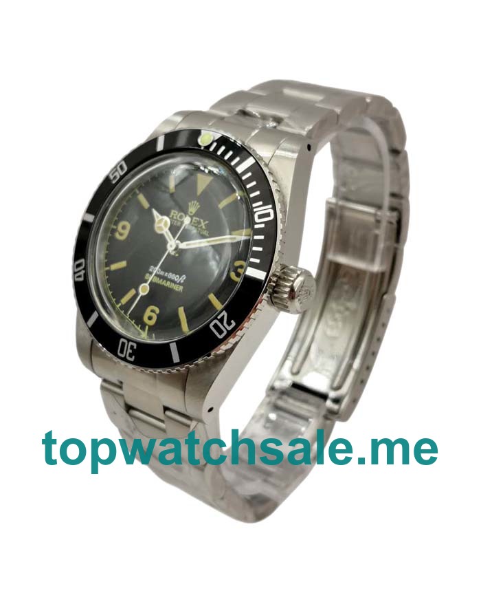 UK Best 1:1 Rolex Submariner 5513 Replica Watches With Black Dials For Men