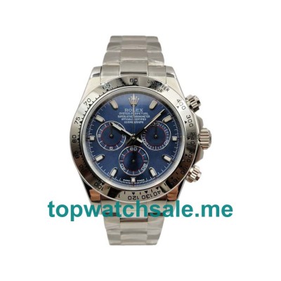 UK Best Quality Rolex Daytona 116509 Fake Watches With Blue Dials For Sale