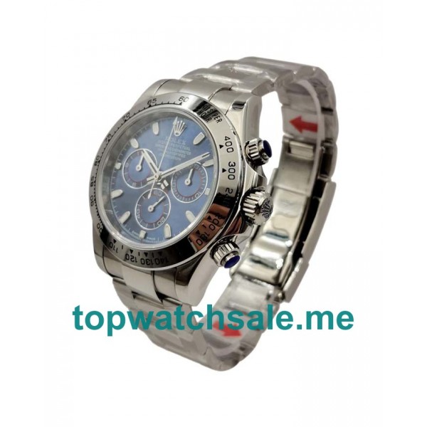 UK Best Quality Rolex Daytona 116509 Fake Watches With Blue Dials For Sale