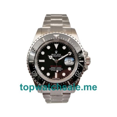 UK Best 1:1 43MM Rolex Sea-Dweller 126600 Replica Watches With Black Dials For Men