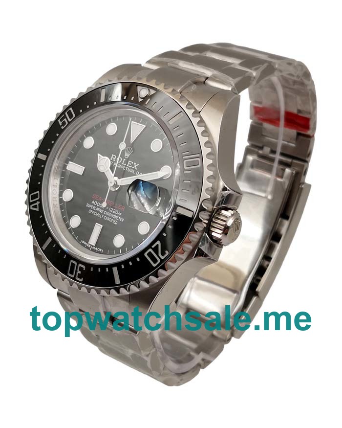 UK Best 1:1 43MM Rolex Sea-Dweller 126600 Replica Watches With Black Dials For Men