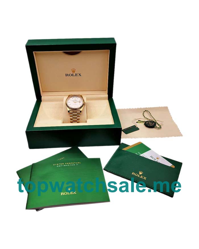 UK Best Quality Rolex Day-Date 228238 Replica Watches With Silver Dials Online