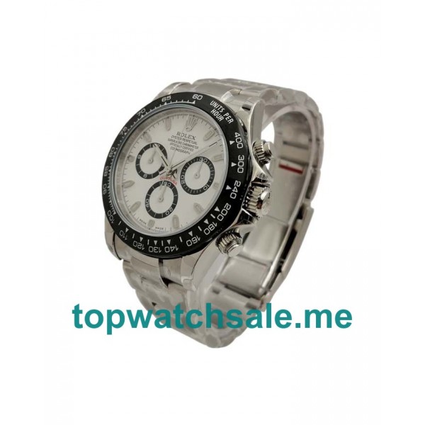 UK Swiss Made Rolex Daytona 116500 Replica Watches With White Dials Online