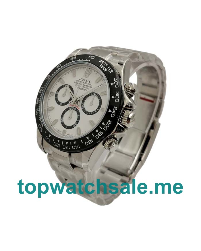 UK Swiss Made Rolex Daytona 116500 Replica Watches With White Dials Online