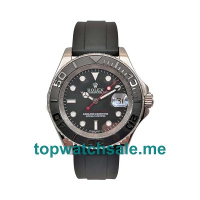 UK High Quality 40 MM Rolex Yacht-Master 116655 Black Dials Men Replica Watches