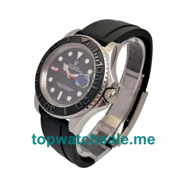 UK High Quality 40 MM Rolex Yacht-Master 116655 Black Dials Men Replica Watches