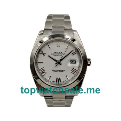 UK Top Quality Rolex Datejust 116200 Replica Watches With White Dials For Sale