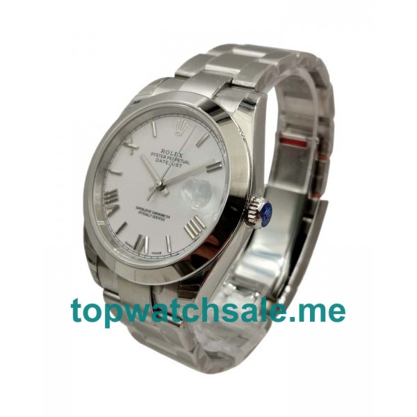 UK Top Quality Rolex Datejust 116200 Replica Watches With White Dials For Sale