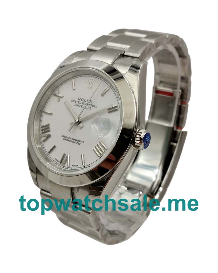 UK Top Quality Rolex Datejust 116200 Replica Watches With White Dials For Sale