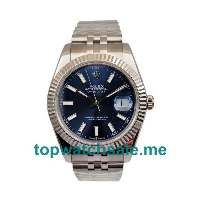 UK Swiss Made 41 MM Fake Rolex Datejust 126334 With Blue Dials For Men