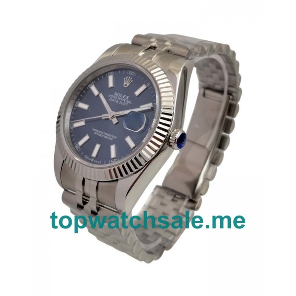 UK Swiss Made 41 MM Fake Rolex Datejust 126334 With Blue Dials For Men