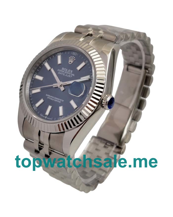 UK Swiss Made 41 MM Fake Rolex Datejust 126334 With Blue Dials For Men
