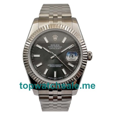 UK Swiss Movement Rolex Datejust 126334 Replica Watches With Anthracite Dials For Sale