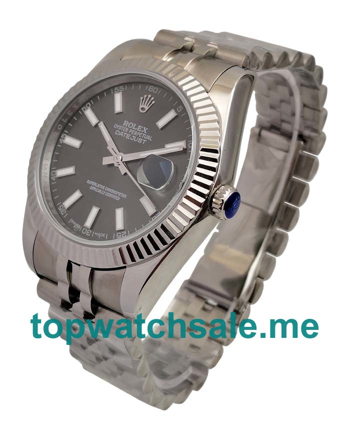 UK Swiss Movement Rolex Datejust 126334 Replica Watches With Anthracite Dials For Sale