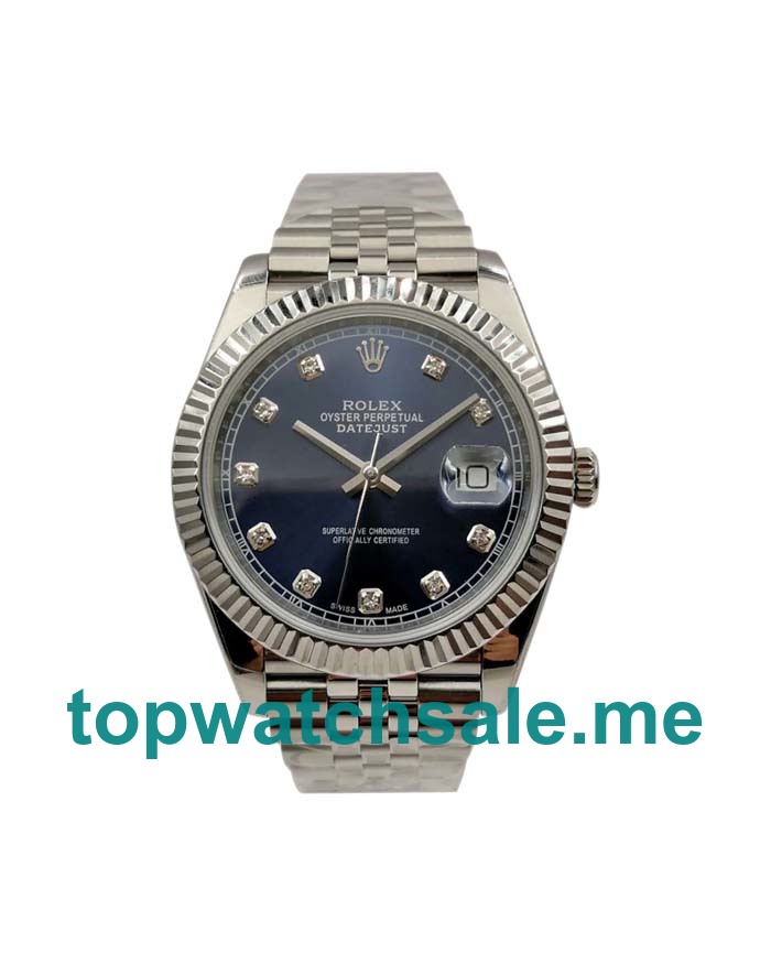 UK Best Quality 41 MM Rolex Datejust 126334 Fake Watches With Blue Dials Online