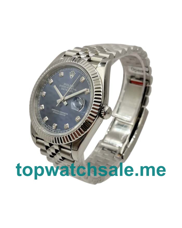 UK Best Quality 41 MM Rolex Datejust 126334 Fake Watches With Blue Dials Online