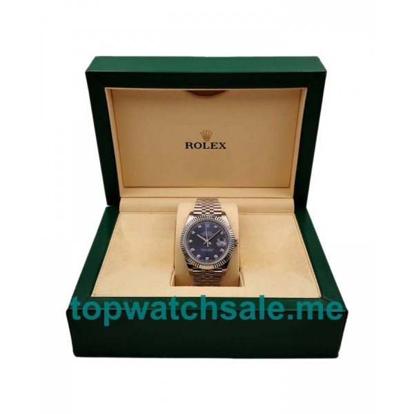 UK Best Quality 41 MM Rolex Datejust 126334 Fake Watches With Blue Dials Online